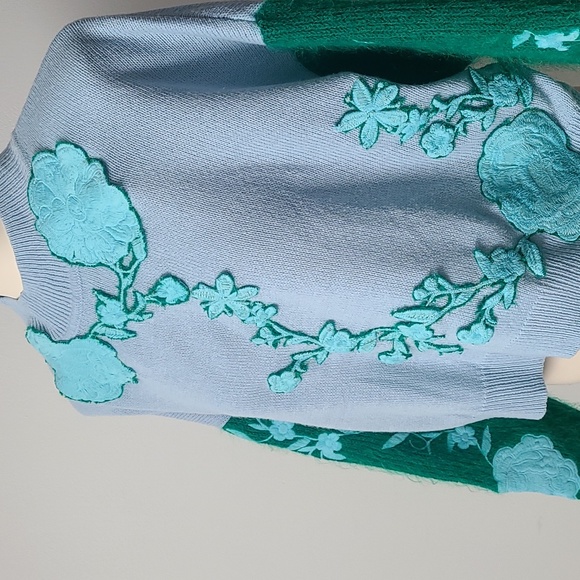 Refashioned Floral Patchwork Sweater 🌸 (L/XL) - Picture 2 of 6